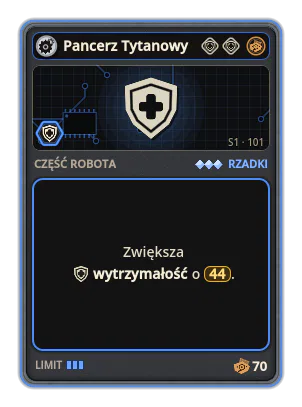 Pancerz Tytanowy: +44 Wytrzymałość