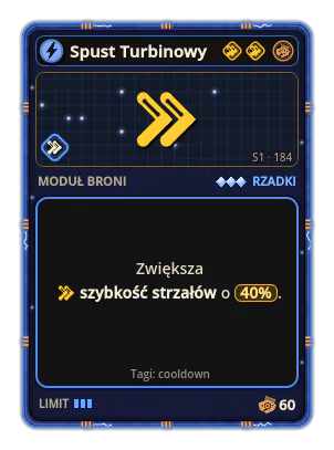 Spust Turbinowy: Szybkość strzałów +40%
