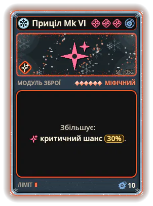 Приціл Mk VI: Критичний шанс +30%
