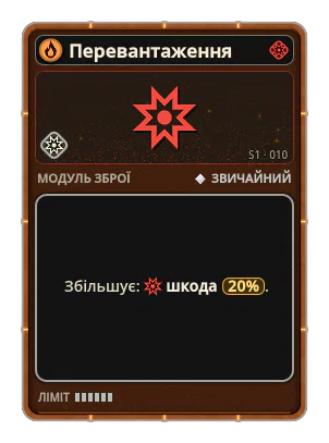 Перевантаження: Шкода +20%