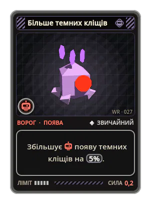 Більше темних кліщів: Збільшує появу темних кліщів на 5%.