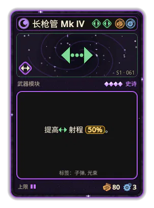 长枪管 Mk IV: 射程 +50%