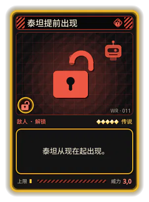 泰坦提前出现: 泰坦从现在起出现。